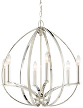  4986-613 - 6 LIGHT CHANDELIER