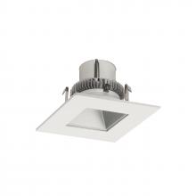  NLCBC2-45635HZW/10LE4EM - 4" Cobalt Click LED Retrofit, Square Reflector, 1000lm / 12W, 3500K, Haze Reflector / White