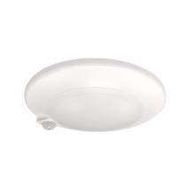  NLOPAC-R7MS30W - 7" AC Opal LED Surface Mount with PIR Motion Sensor, 1050lm / 15W, 3000K, White Finish