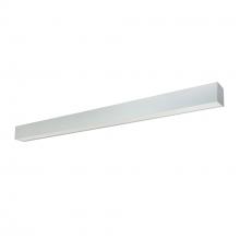  NLUD-8334A/EM - 8' L-Line LED Indirect/Direct Linear, 12304lm / Selectable CCT, Aluminum Finish, with EM