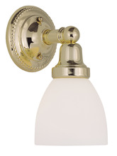  1021-02 - 1 Light Polished Brass Bath Light