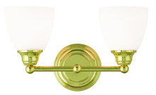  13662-02 - 2 Light Polished Brass Bath Light