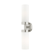  15072-91 - 2 Lt Brushed Nickel ADA Vanity Sconce