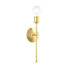  16711-02 - 1 Lt Polished Brass Wall Sconce