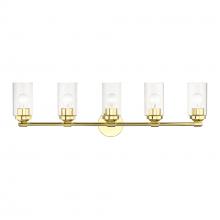  18085-02 - 5 Light Polished Brass Large Vanity Sconce