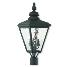  20433-04 - 3 Light Black Post-Top Lantern