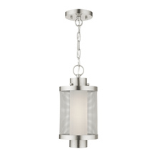  20685-91 - 1 Lt Brushed Nickel Pendant