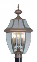  2354-07 - 3 Light Bronze Outdoor Post Lantern