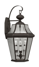  2361-07 - 3 Light Bronze Outdoor Wall Lantern