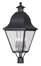  2548-07 - 4 Light Bronze Outdoor Post Lantern