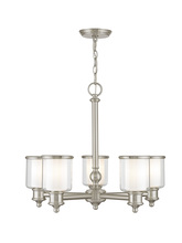  40205-91 - 5 Light Brushed Nickel Chandelier