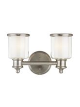  40212-91 - 2 Light Brushed Nickel Bath Light