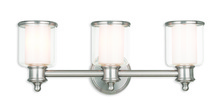  40213-91 - 3 Light Brushed Nickel Bath Light