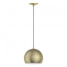  40801-01 - 1 Light Antique Brass Pendant