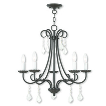  40875-92 - 5 Light English Bronze Chandelier