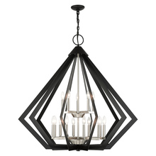  40928-04 - 15 Lt Black Foyer Chandelier