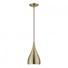  40981-01 - 1 Light Antique Brass Pendant