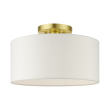  41097-12 - 1 Lt Satin Brass Semi Flush