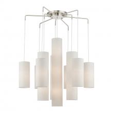  42657-91 - 15 Light Brushed Nickel Foyer Chandelier