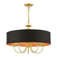  45125-33 - 5 Light Soft Gold Pendant Chandelier