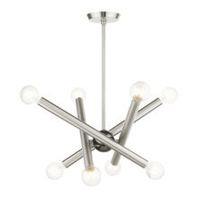  45584-91 - 8 Lt Brushed Nickel Chandelier