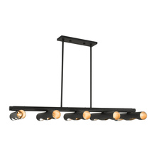  45898-04 - 10 Lt Black Linear Chandelier