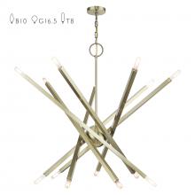  46847-01 - 14 Light Antique Brass Extra Large Foyer Chandelier