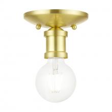  47160-12 - 1 Light Satin Brass Single Flush Mount