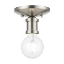  47160-91 - 1 Light Brushed Nickel Single Flush Mount