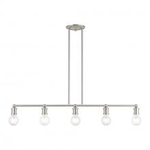  47165-91 - 5 Light Brushed Nickel Large Linear Chandelier