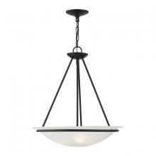  4826-04 - Black 3-Light Pendant Chandelier