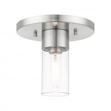  48761-91 - 1 Light Brushed Nickel Flush Mount