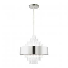  48874-35 - 8 Lt Polished Nickel Pendant Chandelier