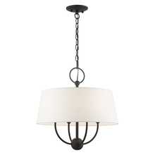  49844-04 - 4 Lt Black Pendant Chandelier