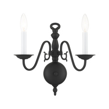  5002-04 - 2 Lt Black Wall Sconce