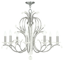  51008-91 - 8 Light Brushed Nickel Chandelier