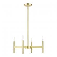  51174-12 - Satin Brass 4-Light Chandelier