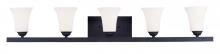  6485-04 - 5 Light Black Bath Vanity