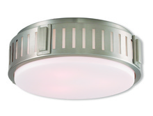  65513-91 - 3 Light Brushed Nickel Ceiling Mount