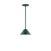 Montclair Light Works STG421-42 - 8" Axis Mini Cone Stem Hung Pendant