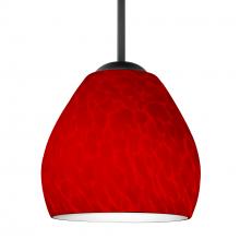 Besa Lighting 1BC-4122RC-LED-BK - Besa Bolla LED Pendant Red Cloud Black 1x9W LED