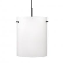  1JC-400607-LED-BK - Besa Tamburo 8 Pendant, Opal Matte Black Finish, 1x11W LED