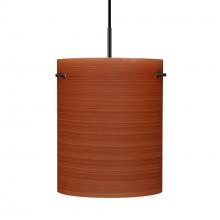  1JC-4006CH-LED-BK - Besa Tamburo 8 Pendant, Cherry, Black Finish, 1x11W LED