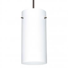  1JC-412007-BR - Besa Cord Pendant Stilo 12 Bronze Opal Matte 1x150W Medium Base A21