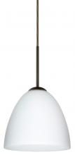  1JC-447007-BR - Besa Vila Pendant Bronze Opal Matte 1x60W Medium Base