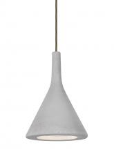  1JC-GALANA-LED-BR - Besa Gala Pendant, Natural, Bronze Finish, 1x9W LED