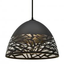  1JC-KIEVBK-LED-BK - Besa Kiev Pendant, Black, Black Finish, 1x9W LED