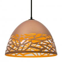  1JC-KIEVCP-LED-BK - Besa Kiev Pendant, Copper, Black Finish, 1x9W LED