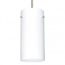  1JT-412007-SN - Besa Cord Pendant Stilo 12 Satin Nickel Opal Matte 1x150W Medium Base A21