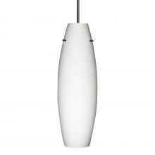  1JT-412707-BR-L - Besa Pendant Suzi 18 Bronze Opal Matte 1x150W Medium Base A21, 15Ft. Cord